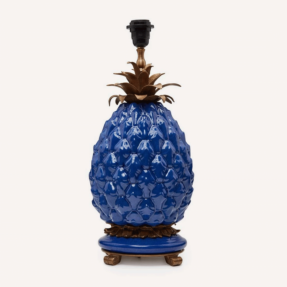 Lampenfuss Ananas von House of Hackney im Farbton blau