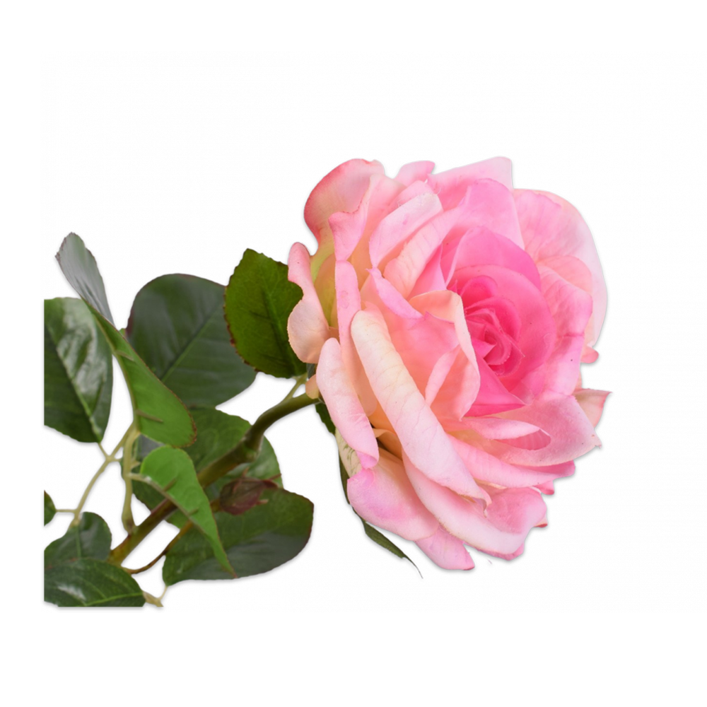 Kunstblume Rose Stiel FROHSINN - pink 